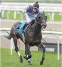  ?? FRANK GUNN THE CANADIAN PRESS ?? Jockey Luis Contreras celebrates aboard Belichick as they win the Breeders’ Stakes at Woodbine Racetrack in Toronto on Saturday.