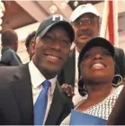  ?? JOE RONDONE/USA TODAY NETWORK ?? Democrat Andrew Gillum celebrates his gubernator­ial nomination Aug. 28.