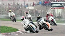  ??  ?? Right: The 200-miler at Imola in 1981. Leading.