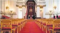  ??  ?? The hall in Buckingham Palace where the award ceremony took place