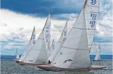  ?? FOTO: WYC ?? Start der Schärenkre­uzer bei der Pokalregat­ta 2015 des Württember­gischen Yacht-Clubs.