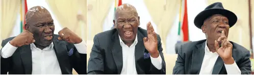  ??  ?? Police officers have the right to use deadly force, says Bheki Cele. But he never gave any order to shoot to kill when he was police commission­er.