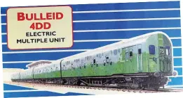  ??  ?? Taking things to another level: A model kit of the post-war double-decker Bulleid train