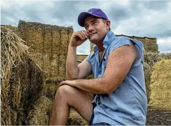  ?? PHOTO: LUIS ASCUI ?? SPEAKING OUT: Founder and organiser of the Burrumbutt­ock Hay Runners, Brendan Farrell posted a video talking about his mate’s death. He wants to see better support for those battling drought.