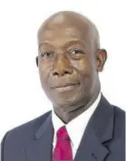 ??  ?? ROWLEY... Caricom is the antidote for COVID-19