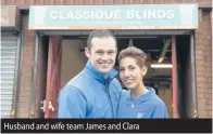  ??  ?? Husband and wife team James and Clara
