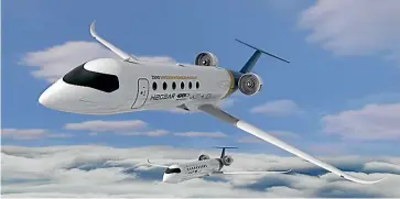  ?? ?? Rolls-Royce and easyJet have announced plans to develop hydrogen engine technology with a view to delivering aircraft in the mid-2030s.
