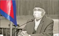  ?? ANI ?? India must articulate its position in support of constituti­onal governance; supply vaccines to Nepal; and engage fully with all political actors in Nepal, including those in opposition to Oli and not be seen to be partisan