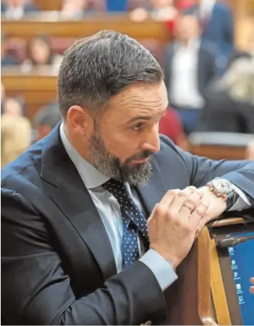  ?? // I. GIL ?? Santiago Abascal y Pablo Casado, en el Congreso de los Diputados