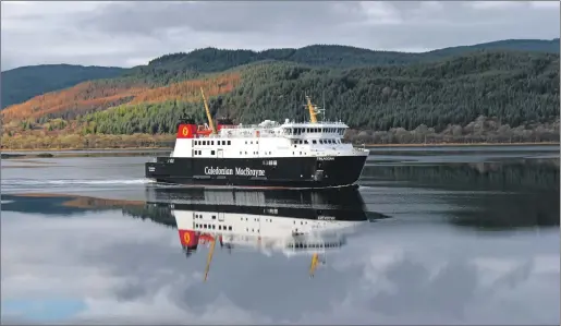  ??  ?? Islanders hope the vehicle mezzanine on the MV Finlaggan will be repaired next month, increasing its car capacity by 20 per cent for the 2017 summer timetable.