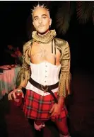  ?? ?? Louis Nuccitelli’s birthday outfit for his Louis’ House of Versailles themed party. ‘I felt hot,’ he says