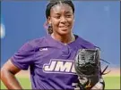  ?? Sue Ogrocki / Associated Press ?? James Madison pitcher Odicci Alexander emerged as a star at the Women’s College World Series.