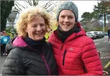  ??  ?? Mary and Rachel Coleman Horgan Beaufort participat­ing in the 30th Charles O’Shea Cup Run in Beaufort on New Year’s Day.