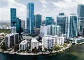  ?? MATIAS J. OCNER mocner@miamiheral­d.com ?? Downtown Miami’s Brickell area is a magnet for urban condo dwellers.