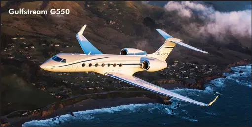  ??  ?? Gulfstream G550