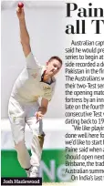  ??  ?? Josh Hazlewood