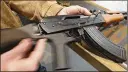  ?? GETTY ?? A bump stock, shown here on an AK-47, is a device that allows a semiautoma­tic weapon to fire at a rapid rate.