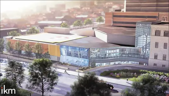  ?? Highmark Health/AHN/ikm Inc. ?? An artist rendering of Highmark Health and Allegheny Health Network’s $80 million Cancer Institute Academic Center, part of the health system’s $225 million investment in cancer care.