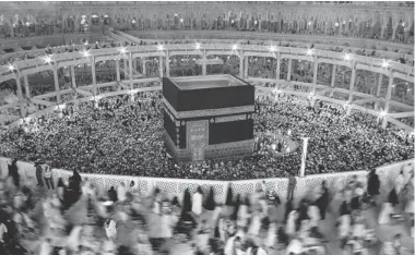  ?? ASSOCIATED PRESS FILES ?? The Saudi government used Voti’s scanners to scan the three million people who made the pilgrimage to Mecca in October.