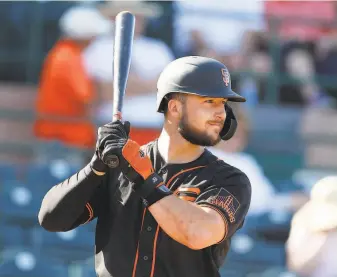  ?? Darryl Webb / Darryl Webb ?? With an expanded roster and a DH role available for all 60 games this season, Giants catching prospect Joey Bart — with all of 130 minorleagu­e games on his resume — could get his chance.