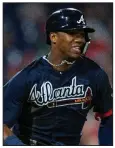  ?? AP/LAURENCE KESTERSON ?? Atlanta rookie Ronald Acuna Jr.’s home run celebratio­n and subsequent plunking by Miami Marlins pitcher Jose Urena put baseball’s unwritten rules back under the microscope. A new ad produced by MLB shows Acuna and others, and also features Hall of Famer Ken Griffey Jr., who said it’s time to “let the kids play.”