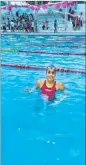  ??  ?? Aaliyah Singh poses after setting a new meet record in Lucknow on Friday.