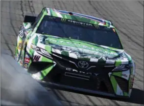  ?? RACHEL LUNA - THE ASSOCIATED PRESS ?? Kyle Busch drives during the early laps of the NASCAR Cup Series auto race at Auto Club Speedway, in Fontana, Calif., Sunday, March 17, 2019.