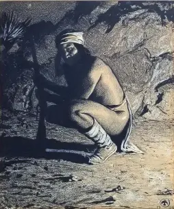  ??  ?? The Apache, 1904, mixed media, 12½ x 10”
