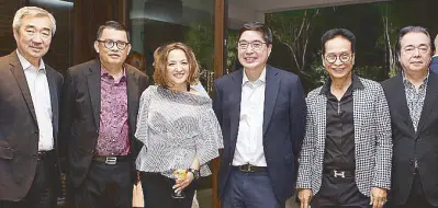  ??  ?? Hans Sy, Joey Concepcion, Marissa Concepcion, Lance Gokongwei, Atty. Sal Panelo and RJ Jacinto