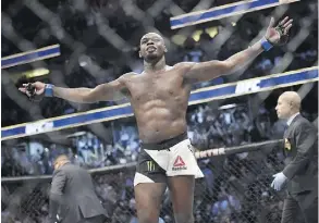  ?? HANS GUTKNECHT/THE ASSOCIATED PRESS ?? Jon Jones says he will be ‘vindicated’ after failing multiple tests for drugs.