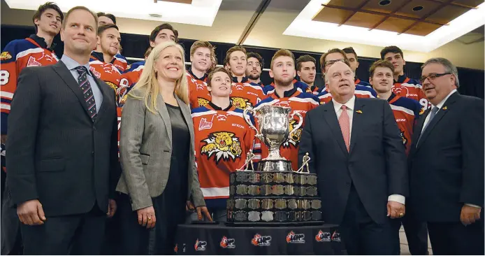  ??  ?? Moncton a déposé officielle­ment sa candidatur­e pour accueillir le tournoi de la Coupe Memorial de 2019. - Acadie Nouvelle: Jean-Marc Doiron