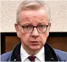  ?? ?? ADMISSION Michael Gove