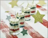  ?? PHIL MANSFIELD / THE CULINARY INSTITUTE OF AMERICA VIA AP ?? A summer berry trifle will provide the fireworks at any Fourth of July barbecue.