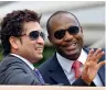  ?? AFP ?? DIFFERENT STYLES: Sachin Tendulkar and Brian Lara. -
