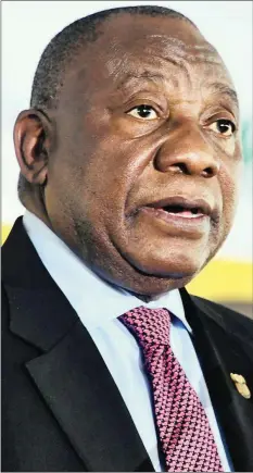  ?? African News Agency (ANA) ?? PRESIDENT Cyril Ramaphosa will have to go against the tide and embark on unpopular structural reforms, suggests this writer. I