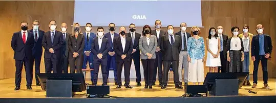  ??  ?? Foto de familia tras la Asamblea General del clúster Gaia.