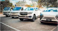  ?? ?? Dongfeng EV35 and 30 commercial vehicles, the Rich 6 pickup, and Forthing Friday