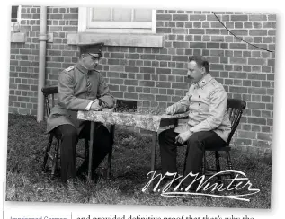  ??  ?? Imprisoned German officers play chess in this photograph from the archive of the firm WW Winter