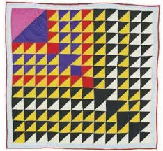  ??  ?? ABOVE: A quilt made by Arlonzia Pettway called “Birds in the Air” is among the Gee’s Bend quilts that have been acquired by the High Museum.