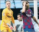  ?? FOTO: EFE ?? Ter Stegen dijo adiós a la racha