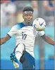  ?? ?? England forward Bukayo Saka during the WC football match against Iran on Monday.