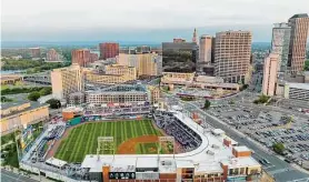  ?? Patrick Sikes Photograph­y/ ?? Dunkin’ Donuts Park in Hartford.