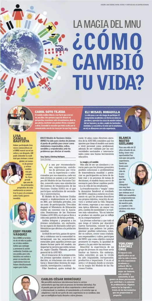  ?? DISEÑO: ANA DURÁN | FOTOS: ISTOCK Y CORTESÍA DE LOS ENTREVISTA­DOS ??