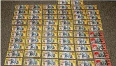  ?? Photo: Contribute­d ?? SEIZED: Police seized $3000 cash during Operation Quebec Trawler raids this week.