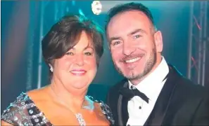  ??  ?? Irish Ferries Marie McCarthy and Dermot Merrigan who won the ‘Best Ferry Company’ award at the 2018 Irish Travel Industry Awards ceremony held in Dublin.