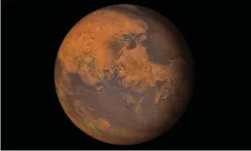  ??  ?? Mars: the three missions to the planet will launch in August, when the Earth and Mars are nearest – 34 million miles apart. Photograph: Manjik photograph­y/Alamy