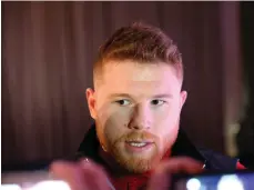  ?? /AGENCIA REFORMA ?? ‘Canelo’ Álvarez se concentra ahora en su pelea del mes de septiembre ante Gennady Golovkin.