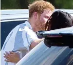 ??  ?? Polo embrace: Harry and Meghan