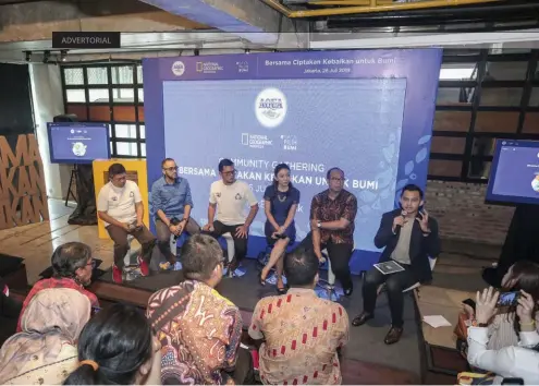  ??  ?? Community Gathering bertajuk "Bersama Ciptakan Kebaikan untuk Bumi" digelar di sebuah ruang kerja bersama di Jakarta Selatan. Bermula dari keprihatin­an tentang menggunung­nya sampah plastik hingga solusi untuk bijak menggunaka­n plastik.