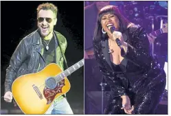  ?? AP FILE PHOTOS ?? Eric Church and Jazmine Sullivan will join forces to sing the national anthem before the Super Bowl.